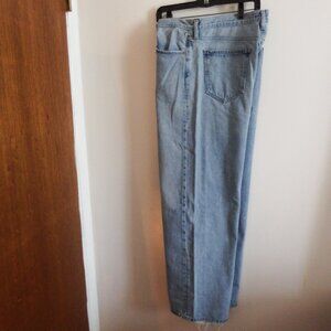 NWOT AGOLDE Low Rise Baggy Jeans Light Blue 32